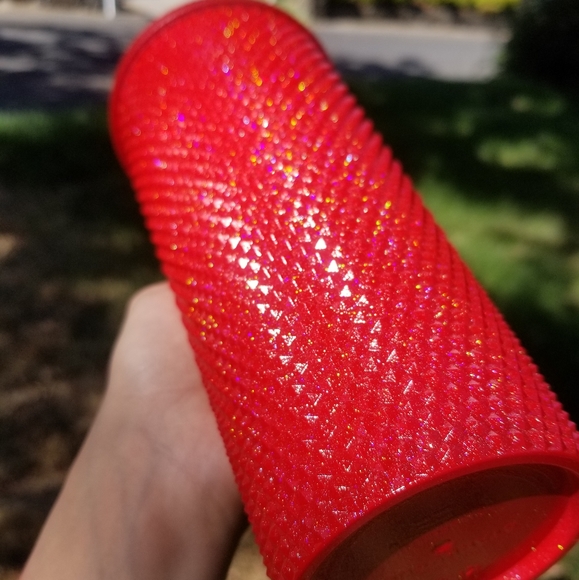 🆕️Starbucks, Custom, Red Holo Studded Tumbler - Picture 8 of 16